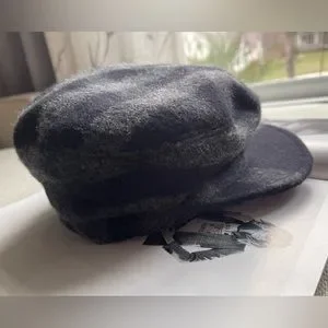 Burberry Edith Check Super Exploded Needle Peak Black/Gray Wool Hat Size S Burberry | Accessories | Burberry Edith Check Super Exploded  main image 2